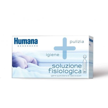 Humana Italia Humana Soluzione Fisiologica Monodose, 20 Flaconcini Da 5ml