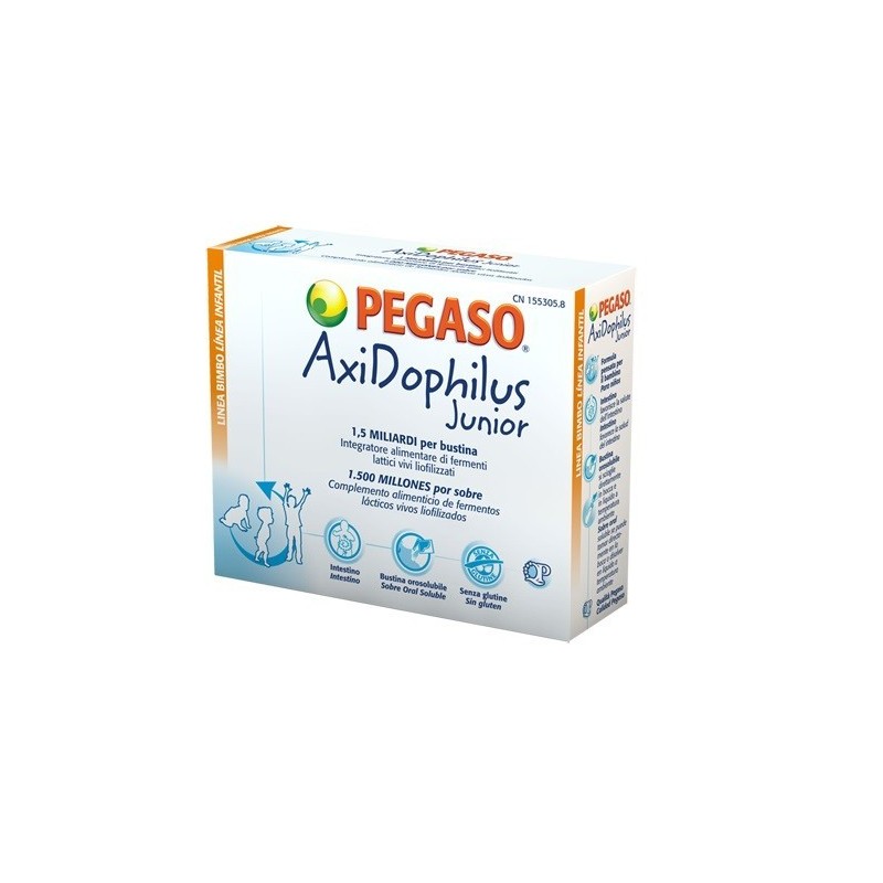 Schwabe Pharma Italia Pegaso Axidophilus Junior 14 Bustine Da 1,5 G