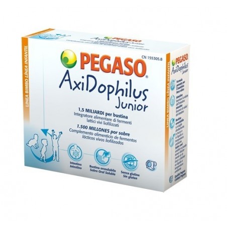 Schwabe Pharma Italia Pegaso Axidophilus Junior 14 Bustine Da 1,5 G