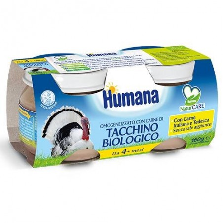 Humana Italia Humana Omogeneizzato Tacchino Bio 2 X 80 G