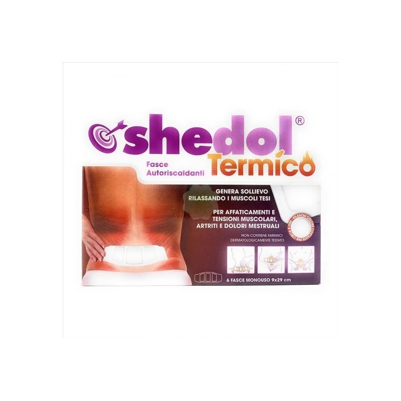 Shedir Pharma Unipersonale Fascia Autoriscaldante Shedol Termico 6 Pezzi