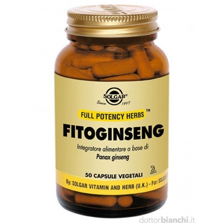 Solgar Fitoginseng integratore per stanchezza fisica e mentale 50 Capsule Vegetali