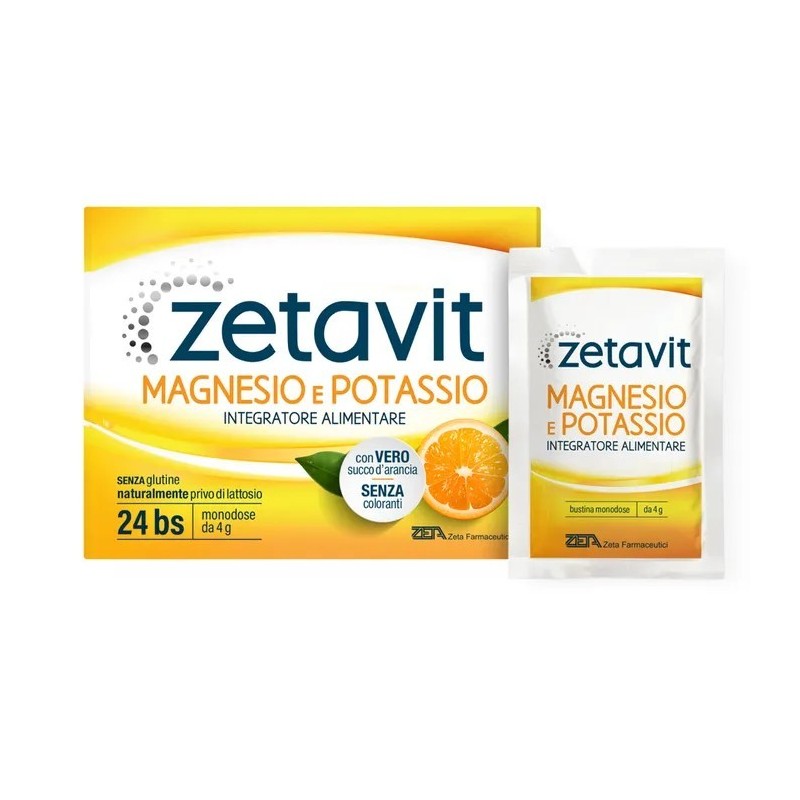 Zeta Farmaceutici Zetavit Magnesio Potassio 24 Bustine Da 4 G