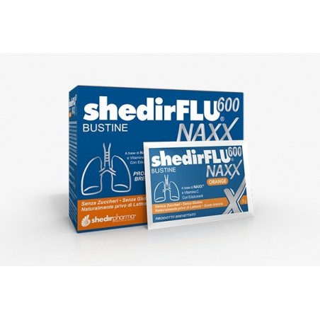 Shedirflu 600 Naxx Integratore per energia e difesa Gusto Arancia 20 bustine