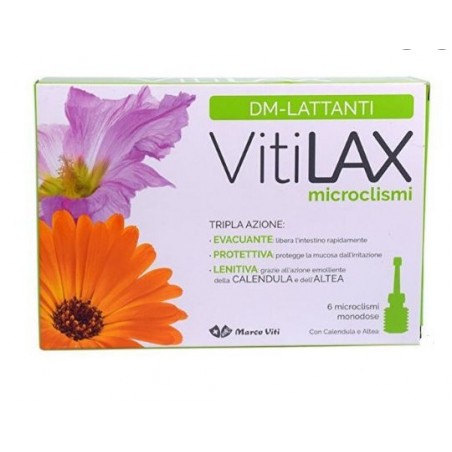 Marco Viti Farmaceutici Vitilax Microclismi Lattanti 6 X 3 G