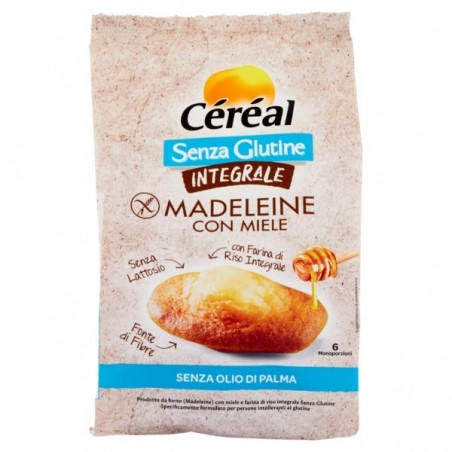 Nutrition & Sante' Italia Cereal Senza Glutine Integrale Madeleine Con Miele 170 G