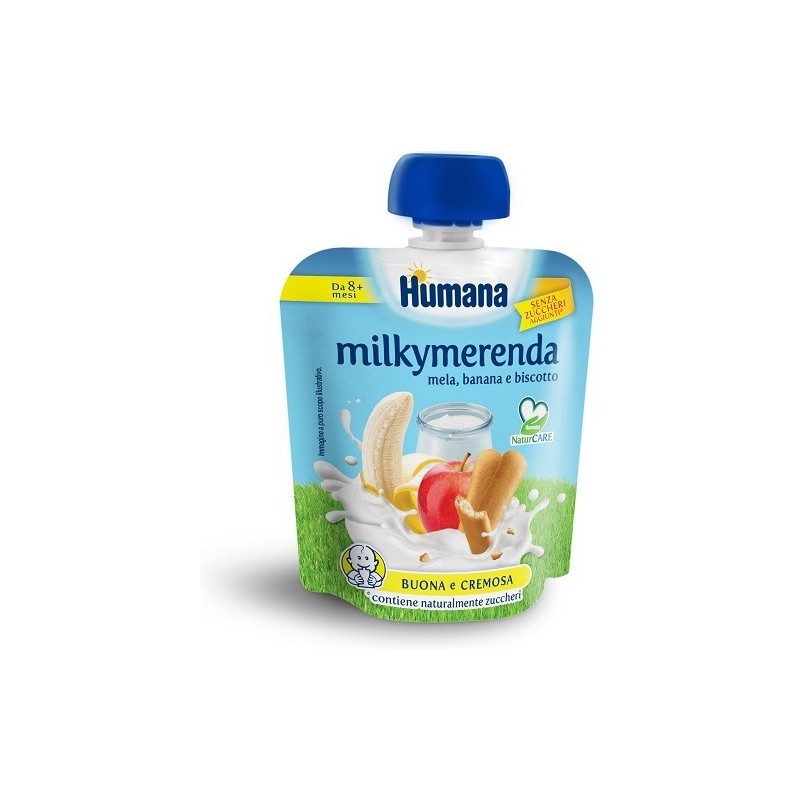 Humana Italia Milkymerenda Mela-banana Biscotto 100 G