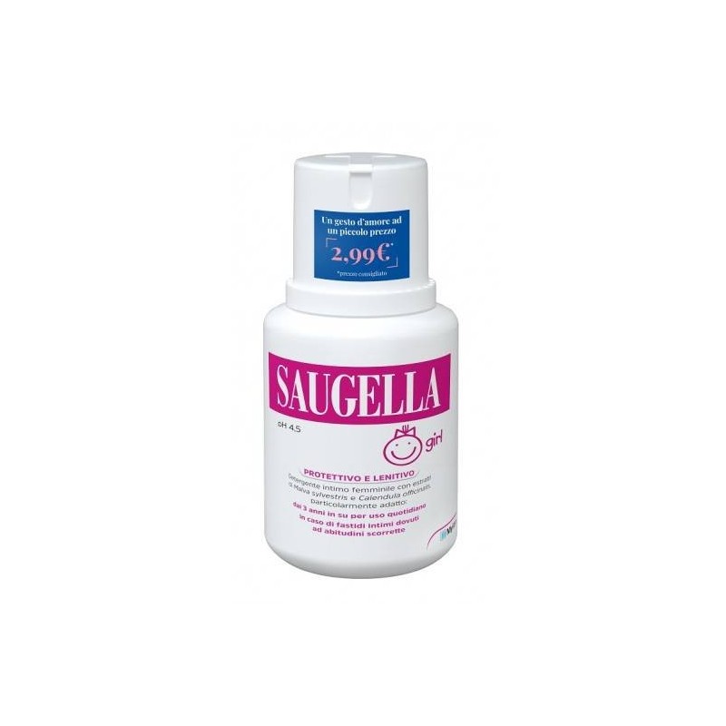 Meda Pharma Saugella Girl Protettivo E Lenitivo Detergente Intimo 100 Ml