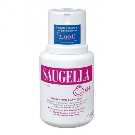 Meda Pharma Saugella Girl Protettivo E Lenitivo Detergente Intimo 100 Ml