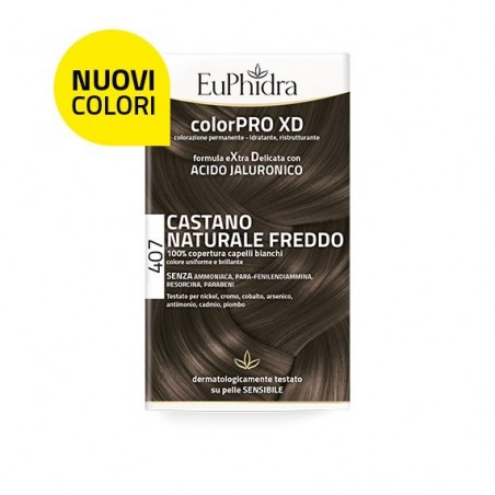 Zeta Farmaceutici Euphidra Colorpro Xd 407 Castano Naturale F Colore + Attivante + Balsamo + Cuffia + Guanti