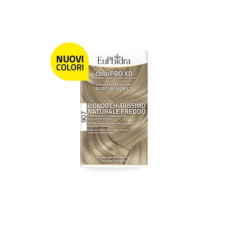 Zeta Farmaceutici Euphidra Colorpro Xd 907 Biondo Chiaro Mogano Naturale F Colore + Attivante + Balsamo + Cuffia + Guanti