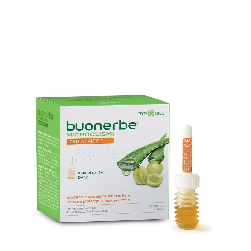 Bios Line Buonerbe Microclismi Pediatrico 1+ 6 Pezzi X 5 G