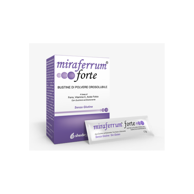 Miraferrum Forte Integratore energetico con Ferro e Vitamine 20 bustine x 1,5 g