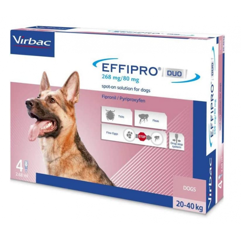 Virbac Effipro Duo 268 Mg/80 Mg Soluzione Spot-on Per Cani Di Taglia Grande