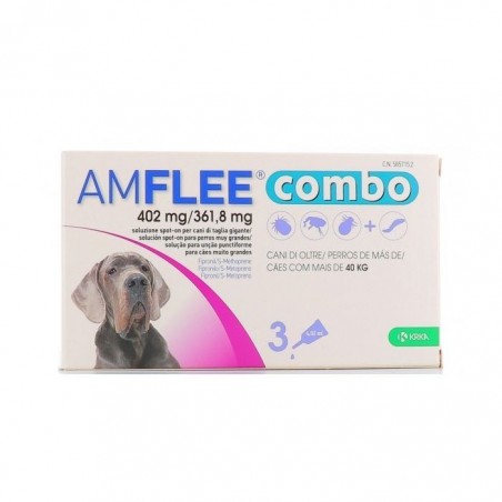 Krka Farmaceutici Milano Amflee Combo 402 Mg/ 361,8 Mg Soluzione Spot-on Per Cani Di Taglia Gigante