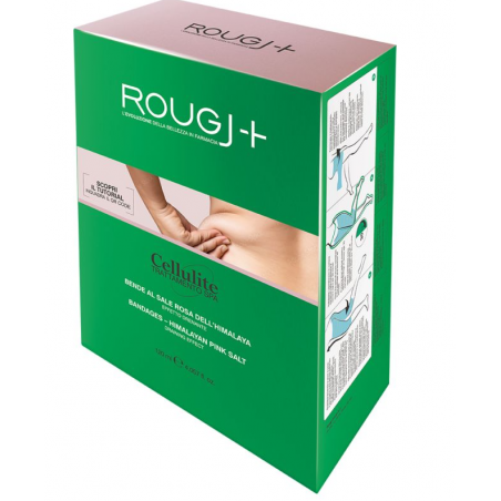 Rougj Group Rougj Cellulite Trattamento Spa Bende Corpo Al Sale Rosa Dell'himalaya 2 Pezzi 120 Ml