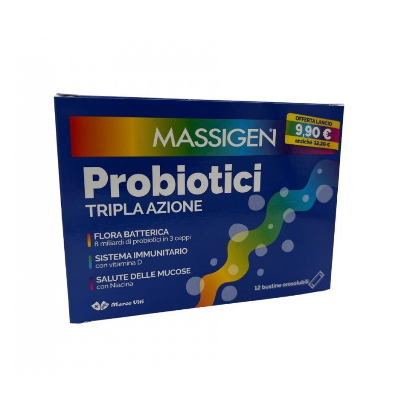 Marco Viti Farmaceutici Massigen Probiotici 12 Stickpack