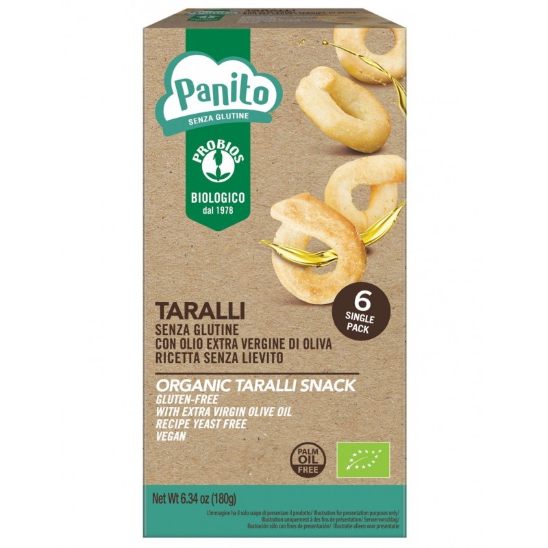 Probios Societa' Benefit Panito Taralli Senza Glutine E Senza Lievito 180 G