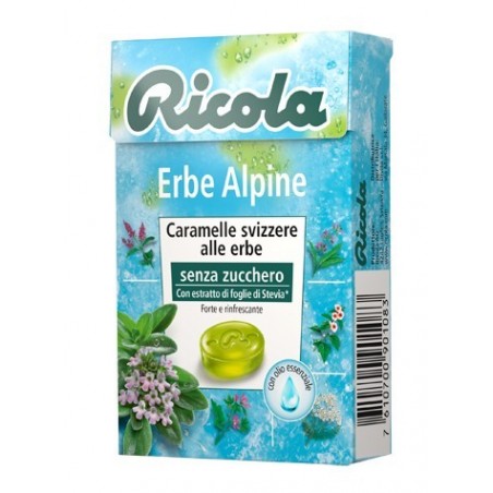 Ricola Ag Ricola Erbe Alpine Senza Zucchero 50 G