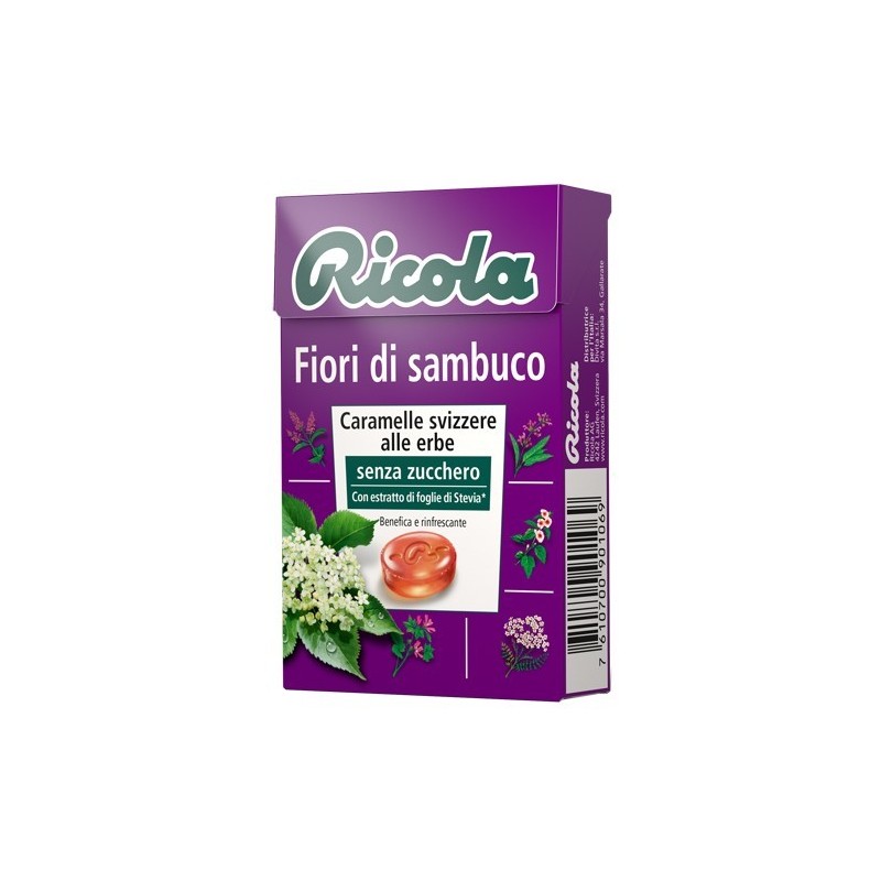 Ricola Ag Ricola Fiori Di Sambuco Senza Zucchero 50 G