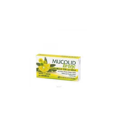 Farmaderbe Mucolid Bronc Salvia & Limone 24 Caramelle