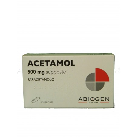 Acetamol 500 Mg 10 Supposte analgesico e antipiretico