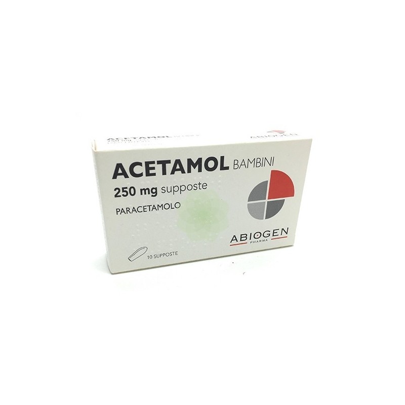 Acetamol Bambini 250 Mg 10 Supposte analgesico e antipiretico