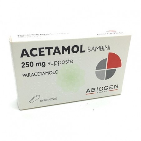 Acetamol Bambini 250 Mg 10 Supposte analgesico e antipiretico