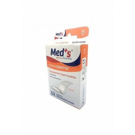 Farmac-zabban Cerotto Meds Strip Delicato Tessuto Non Tessuto Grande 12 Pezzi