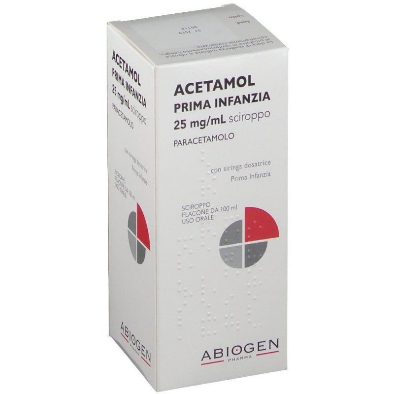 Acetamol Prima Infanzia 25 Mg/ml Sciroppo 100 ml