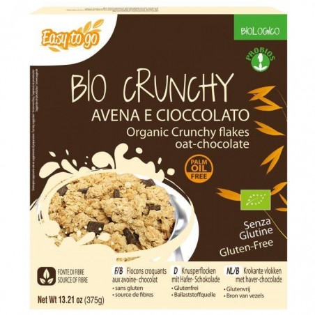 Probios Societa' Benefit Easy To Go Bio Crunchy Avena E Cioccolato 375 G