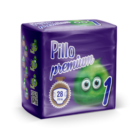 Pannolino Pillo Premium Newborn 28 Pezzi