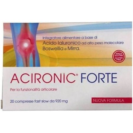 Ri. Med. Di Rambaldi M. &c. Acironic Forte 20 Compresse Fast-slow Da 920 Mg