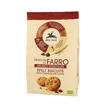 Alce Nero Frollino Di Farro Con Gocce Di Cioccolato Bio 250 G