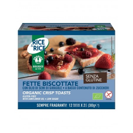 Probios Societa' Benefit Rice&rice Fette Biscottate Con Olio Di Semi Di Girasole 300 G