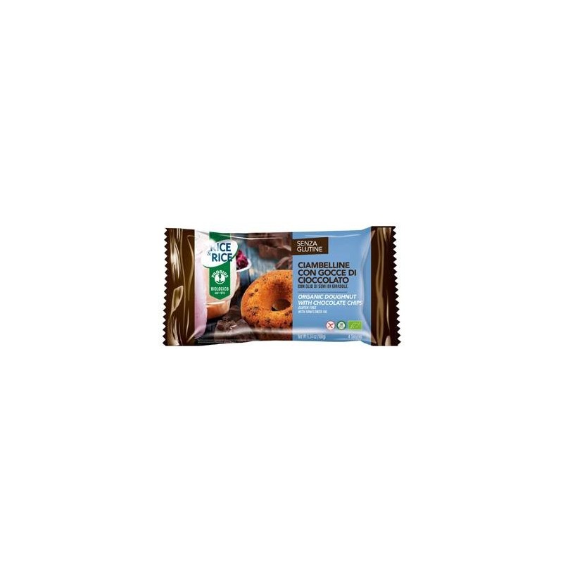 Probios Societa' Benefit Rice&rice Ciambelline Con Gocce Di Cioccolato 4 X 45 G