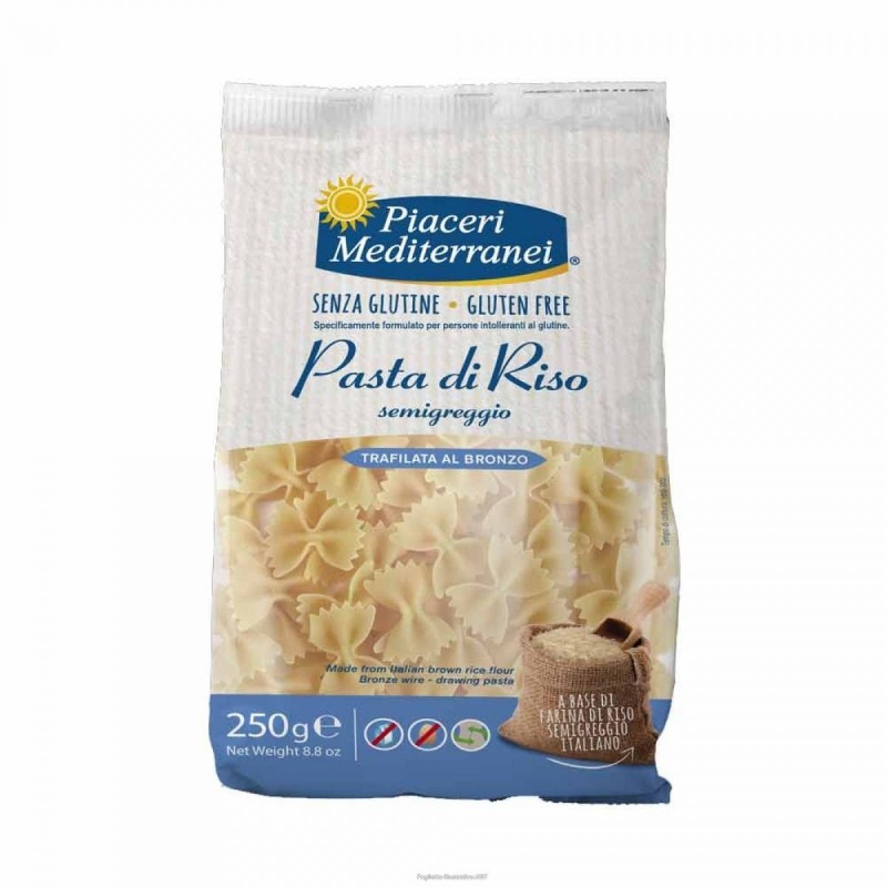 Eurospital Piaceri Mediterranei Pasta Riso Farfalle 250 G