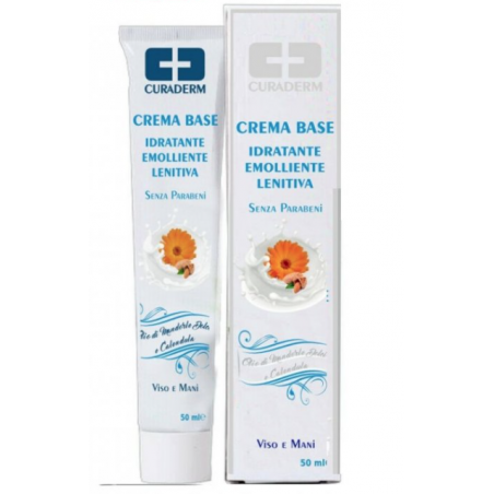 Cura Farma Curaderm Crema Base Mandorle E Calendula 50 Ml