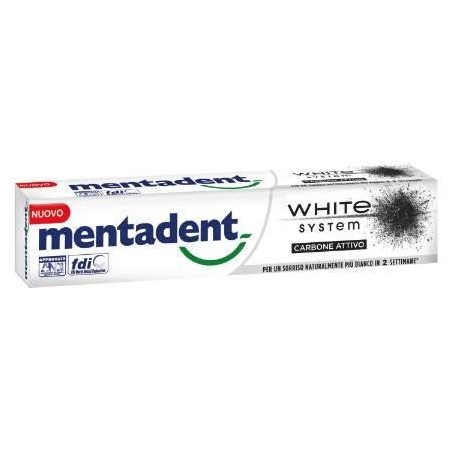 Unilever Italia Mentadent White System Charcoal 75 Ml