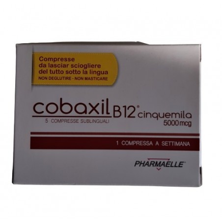 Pharmaelle Cobaxil B12 5000mcg 5 Compresse Sublinguali