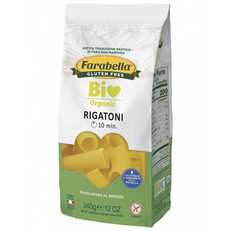 Bioalimenta Farabella Bio Rigatoni Mais-riso 340 G