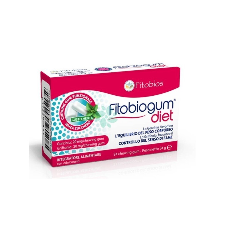 Fitobios Fitobiogum Diet 24 Chewing Gum