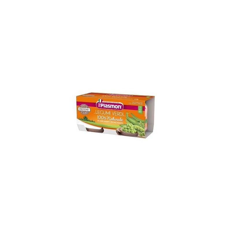 Plasmon Omogeneizzato Legumi Verdi 2x80 G