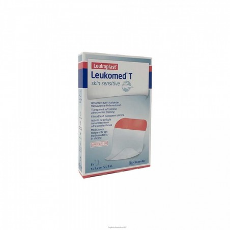 Essity Italy Leukomed T Skin Sensitive Medicazione Post-operatoria Trasparente Con Massa Adesiva In Silicone 7,2x5 Cm 5 Pezzi