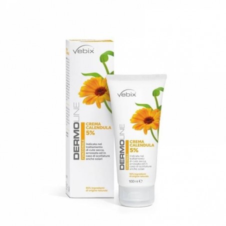 Vebi Istituto Biochimico Dermoline Crema Viso Mani Calendula 5% 100 Ml