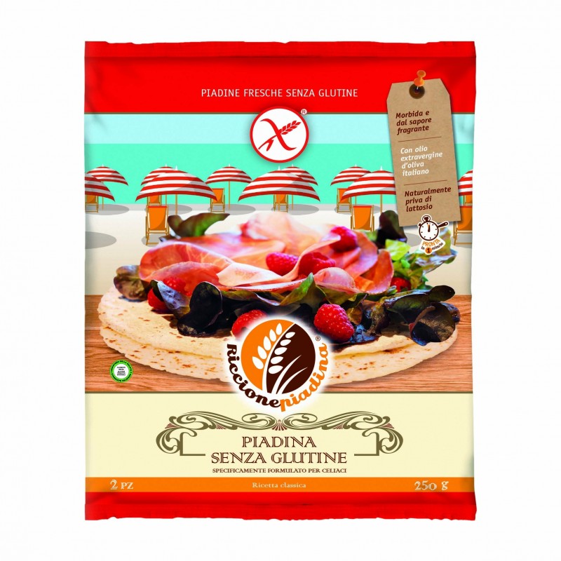 Riccione Piadina Fuori Frigo 2 Pezzi Da 125 G