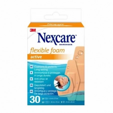 3m Italia Cerotto Preparato 3m Nexcare Active 360 Gradi N1030asd04 Assortiti 3 Misure 6 Cerotti 23x28mm + 14 Cerotti 22x57mm + 1