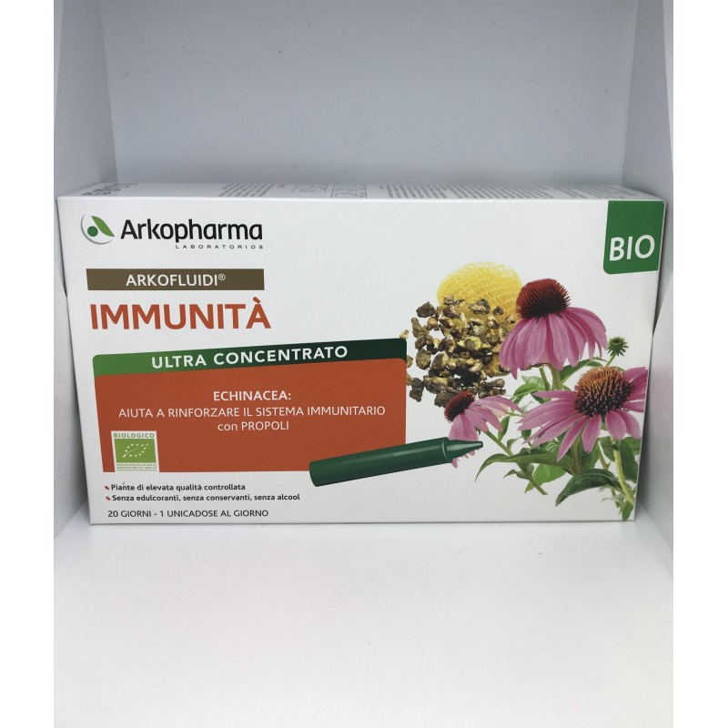 Arkofarm Arkofluidi Immunita' Propoli Echinacea Bio 20 Fialoidi 15 Ml