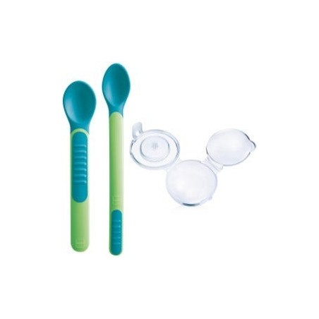 Bamed Baby Italia Mam Heat Sensitive Spoons&cover Neutro