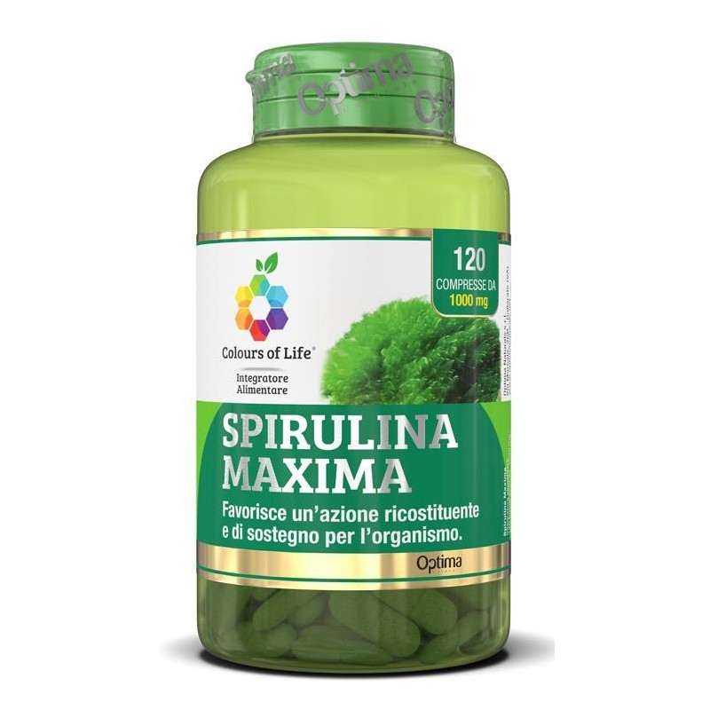 Optima Naturals Colours Of Life Spirulina Maxima 120 Compresse